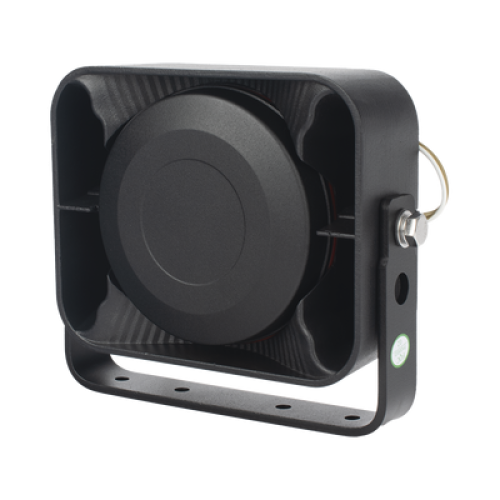 Bocina Compacta de Uso Rudo, 100 Watts de Potencia, Ideal para Vehículos de Encubierto, 8 Ohms de Impedancia