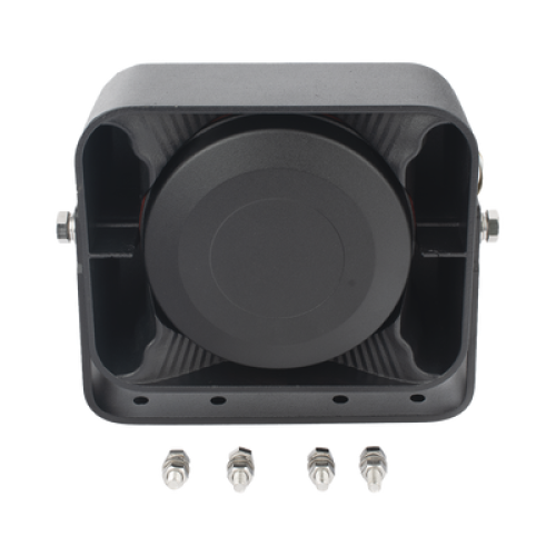 Bocina Compacta de Uso Rudo, 100 Watts de Potencia, Ideal para Vehículos de Encubierto, 8 Ohms de Impedancia