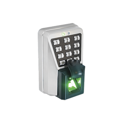 (ZK MA500)Lector IP de Huella y Proximidad con Teclado Antivandálico para Exterior / Administración con software o de manera autónoma (directo en el teclado) / Relevador para chapa 