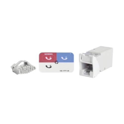 Jack Z-MAX Cat6A, UTP, Montaje Híbrido en Placa de Pared (Plano y Angulado), Color Blanco