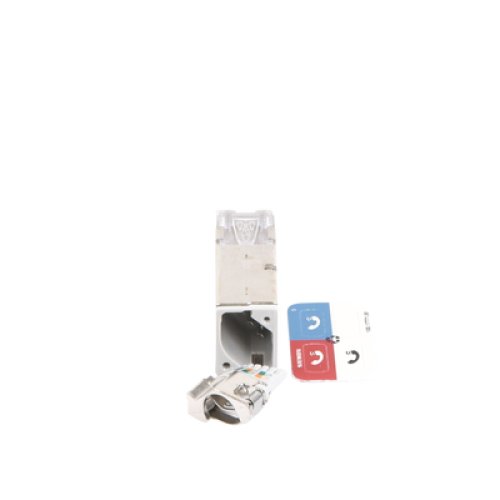 Jack Z-Max Cat6A, Blindado, Montaje Híbrido en Placa de Pared (Plano y Angulado), Color Blanco