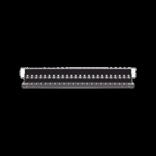 Patch Panel Z-Max de 24 Puertos, Blindado, Precargado con Jacks Categoría 6A, Plano, 1UR