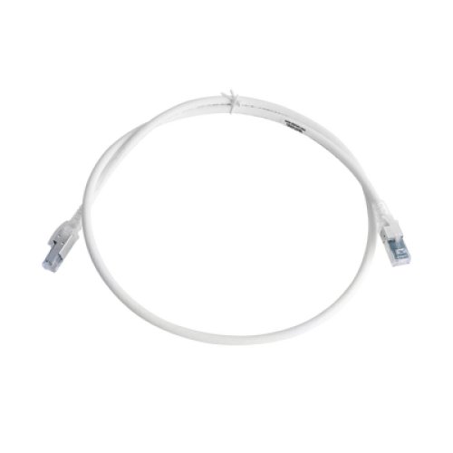 Patch Cord Z-MAX Cat6A S/FTP, CM/LS0H, 0.91 Metros (3 Pies), Color Blanco