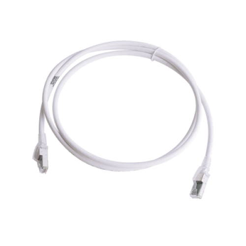 Patch Cord Z-MAX Cat6A S/FTP, CM/LS0H, 1.52 Metros (5 Pies), Color Blanco, Versión Bulk (Sin Empaque Individual)