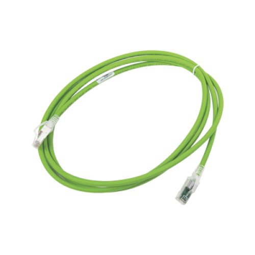 Patch Cord Z-MAX Cat6A S/FTP, CM/LS0H, 2.13 Metros (7 Pies), Color Verde, Versión Bulk (Sin Empaque Individual)
